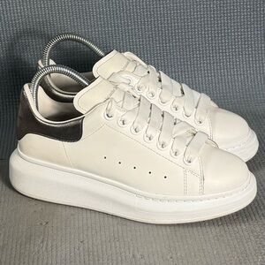 Alexander McQueen Oversized Leather Fashion Sneakers Women’s Sz 6 US 36 1/2 EU
